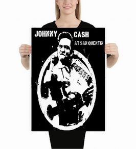 Johnny Cash At San Quentin A2 Size Poster