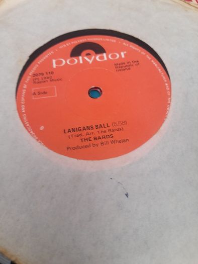 Large vinyl 7" lot irish irish scene