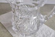 Vintage Bohemia Hand Cut Lead Crystal 24% Au Plomb Czechoslovakia  Cream or milk jug