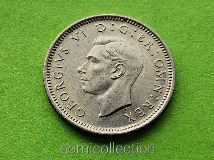 Uncirculated 1947 year United Kingdom 6 Pence.
