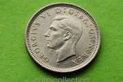 Uncirculated 1947 year United Kingdom 6 Pence.