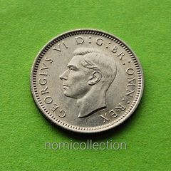 Uncirculated 1947 year United Kingdom 6 Pence.