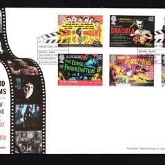 2008 Great Britain Classic Carry On and Hammer Films Commemorative Stamps addressed First Day Cover (FDC) with Edinburgh pictorial cancel