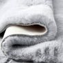 Grey Faux Fur Rug, 60 x 90 cm, Fluffy Soft Rug, Living Room, Children's Room, Decoration, Washable, Rectangular Image 2