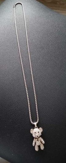 Teddy Bear Pendant and chain NEW