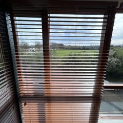 Vintage Oak Wooden Blind