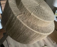 lampshade made of jute