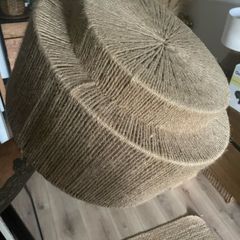 lampshade made of jute