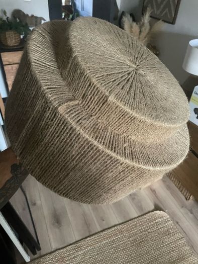 lampshade made of jute