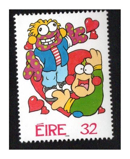 1996 Ireland Greeting Commemorative Stamp (Zig & Zag) Stamps Mint Never Hinged (MNH)