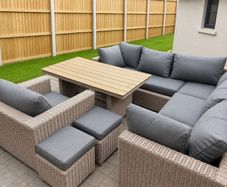 Outdoor Scene Rattan 9 piece set