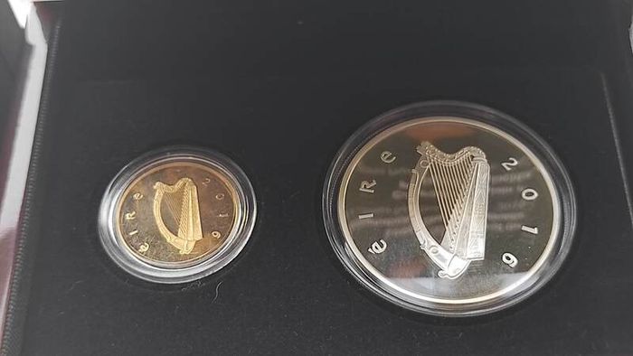 Gold coin silver Duble set 100th Anniversary