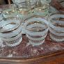 Vintage French liquor service set with mirrored serving tray Image 8