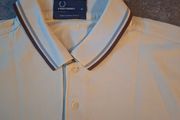 Fred Perry Mens Twin Tipped Polo Shirt White Medium