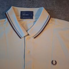 Fred Perry Mens Twin Tipped Polo Shirt White Medium