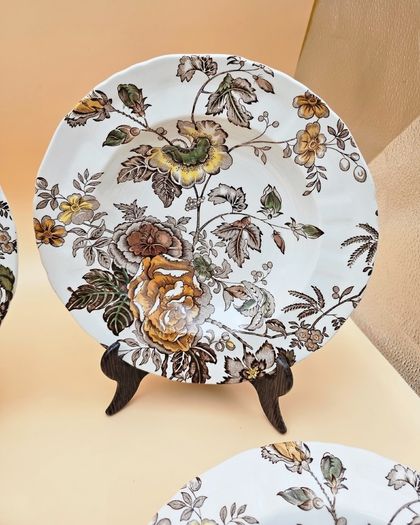 Mason's Ironstone Chantilly soup/serving plate