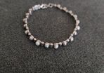 Silver 925 hallmarked, freshwater pearl bracelet
