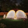 Party Tent with LED and 4 Sidewalls  Camouflage Image 5