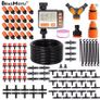 Garden Irrigation Watering Kits Timer Controller Irrigator System 2-in-1 Misting Sprinklers Drip Water Sets Image 3