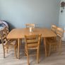 Extendable dining table and chairs Image 6