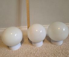 Glass ceiling lights