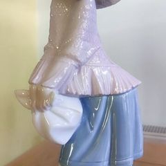 Nao By Lladro Daisa 1981 Rare, Made in Spain Girl in a Hat Figurine Gloss