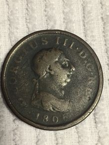 British 1806 half penny
