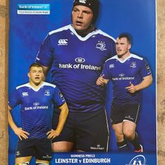 2017 Leinster v Edinburgh Rugby - Guinness PRO12 Programme
