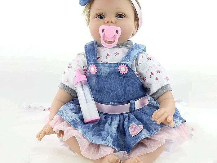 22inches Reborn Girls Baby Dolls Realistic Soft Silicone Newborn Doll Realistic Handmade Doll Children Babies Kids Toys