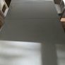 Solid wood extending dining table & 6 chairs-upcycling project Image 6