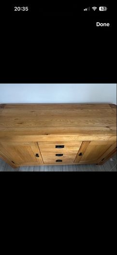 Solid oak sideboard