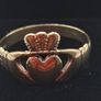 Vintage 9ct yellow gold claddagh rings Image 2