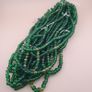 Vintage African style Green Glass Beads Necklace 24 inches Image 5