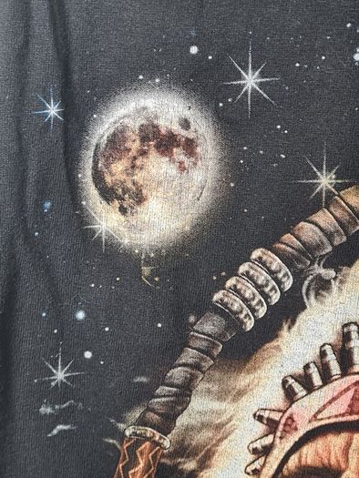 Vintage Wild T Shirt American Indian Wolves Dreamcatcher Print Fromt And Back Size Medium