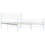 Bed Frame White Metal 120x200 cm Image 2