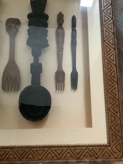 Large Box Framed Oversized Untensils