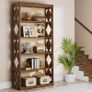 6 Tier Bookcase 70 Inch Tall Freestanding Standing Shelf with Storage Shelves Open Office Shelf Wooden Display Image 3