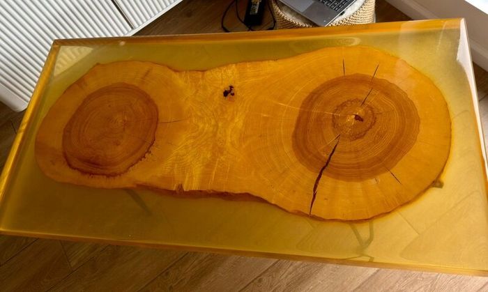 Handmade Epoxy Resin & Oak Table