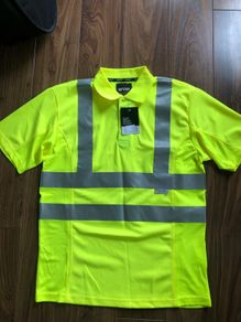 Hi Vis short sleeve polo - medium