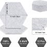 12 Packs Self-Adhesive Acoustic Absorption Panels, High Density 12" X 10" X 0.4" Soundproof Acoustic Panel, Hexagon Sound Absorbing Panels for Recording Studio & Home & Offices (FREE SHIPPING) Image 4