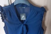 Ladies Navy Sleeveless Top