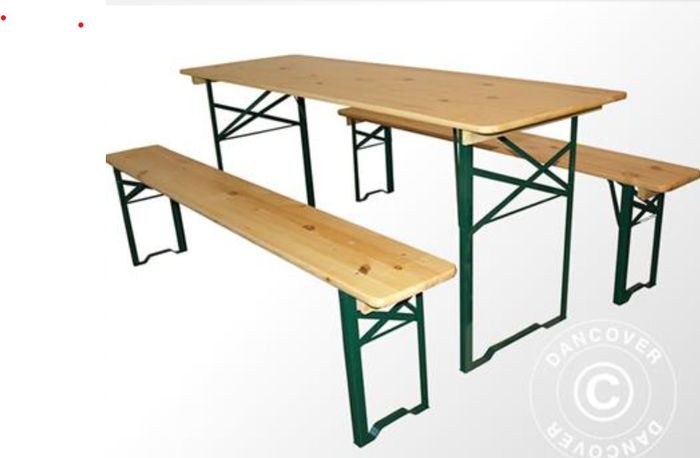 Large German Style Beer Table Set Table And Bench For Sale in Howth ...
