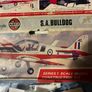Vintage Airfix SA Bulldog scale model kit Image 3
