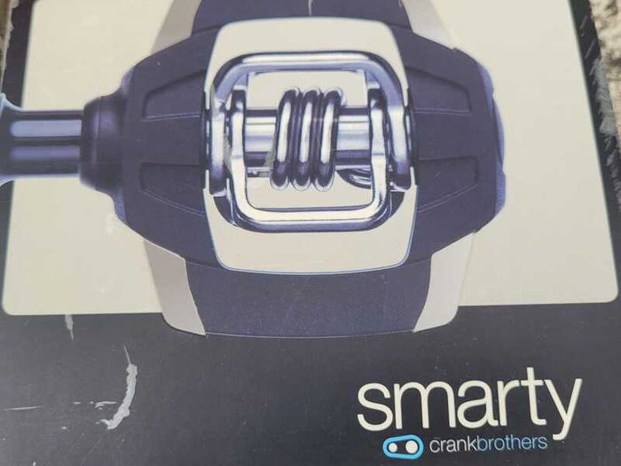 Crank Brothers Smarty Clipless Pedals with cleats and flat platform adapters