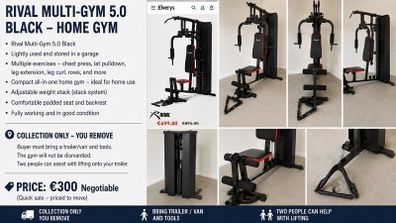 Rival Multi-Gym 5.0 Home Gym in Sligo