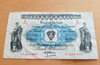 Bank of Ireland note 1943