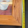 Pair Kitchen Prints Cappuccino Chianti Framed Coffee Wine Wall Art Image 4