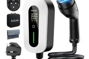 EV Charger Cable Type 2 to 3 Pin Plug 32.81Ft/10M Electric Car Charger 3kW, [6/8/10/13A] Type 2 Charging Cable 3 Pin IP65 Advanced Protection Suitable for EVs &amp; PHEVs