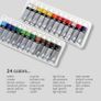 Simply Acrylic Paint Set 24 x 12ml Assorted Colours Daler Rowney NEW Image 3