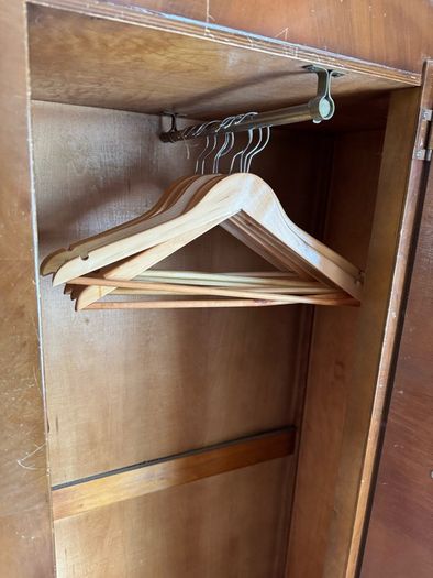 Vintage Art Deco Waterfall Wardrobe Set Ladies and Gentlemans Wardrobes